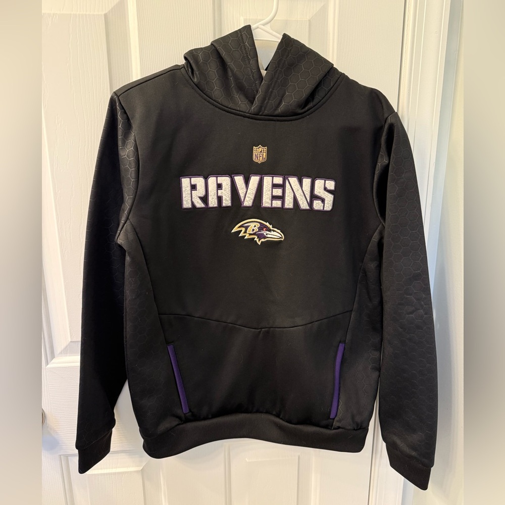 NFL Baltimore Ravens logo hoodie size 14-16